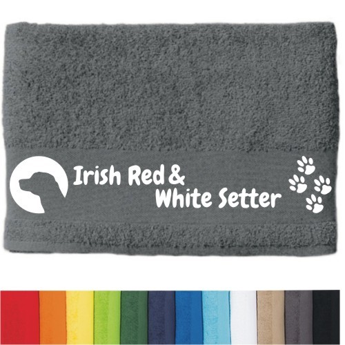 DOG - Handtuch "Irish Red & White Setter" selbst gestalten | ANFALAS