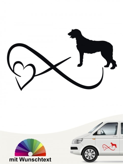 Irish Wolfhound Autoaufkleber von anfalas.de