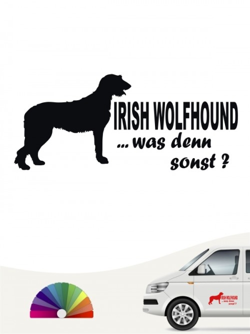 Irish Wolfhound was denn sonst Sticker von anfalas.de