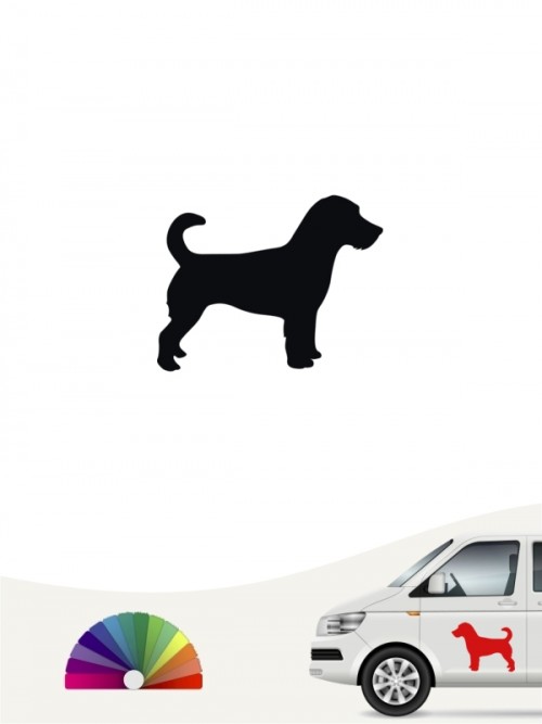 Jack Russell Terrier Heckscheibenaufkleber von anfalas.de