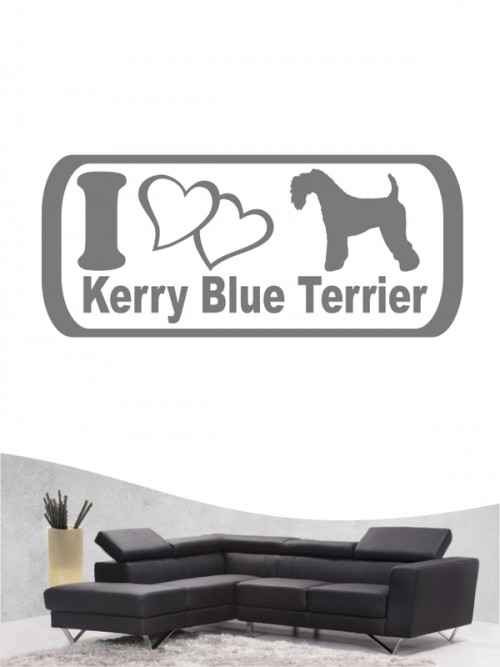 Kerry Blue Terrier 6 - Wandtattoo
