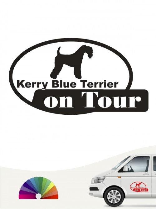 Hunde-Autoaufkleber Kerry Blue Terrier 9 von Anfalas.de