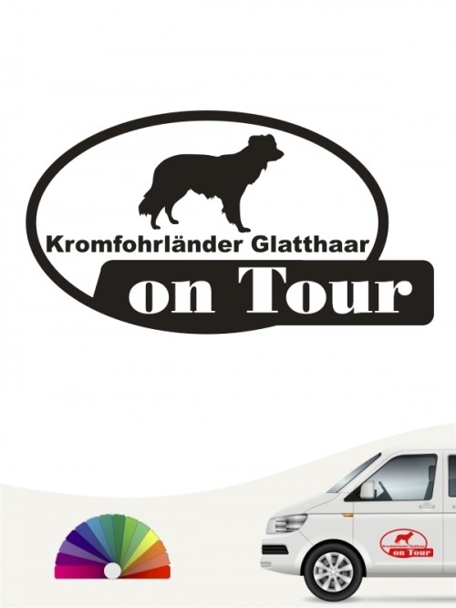 Hunde-Autoaufkleber Kromfohrländer Glatthaar 9 von Anfalas.de