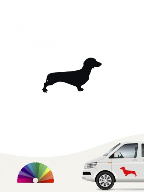 Hunde-Autoaufkleber Kurzhaardackel 1 Mini von Anfalas.de