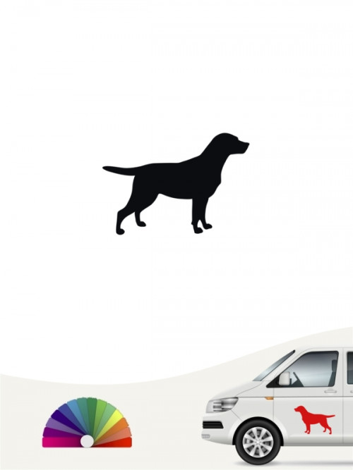Hunde-Autoaufkleber Labrador Retriever 1a Mini von Anfalas.de