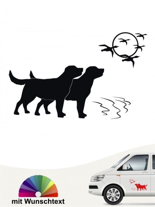 Hunde-Autoaufkleber Labrador Retriever 38 von Anfalas.de