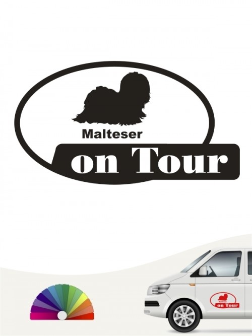 Hunde-Autoaufkleber Malteser 9 von Anfalas.de