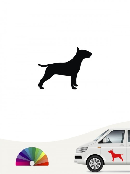 Hunde-Autoaufkleber Miniature Bullterrier 1 Mini von Anfalas.de