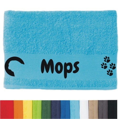 DOG - Handtuch "Mops" selbst gestalten | ANFALAS