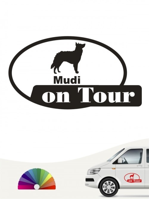 Hunde-Autoaufkleber Mudi 9 von Anfalas.de