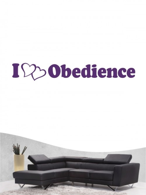 Obedience 1 - Wandtattoo