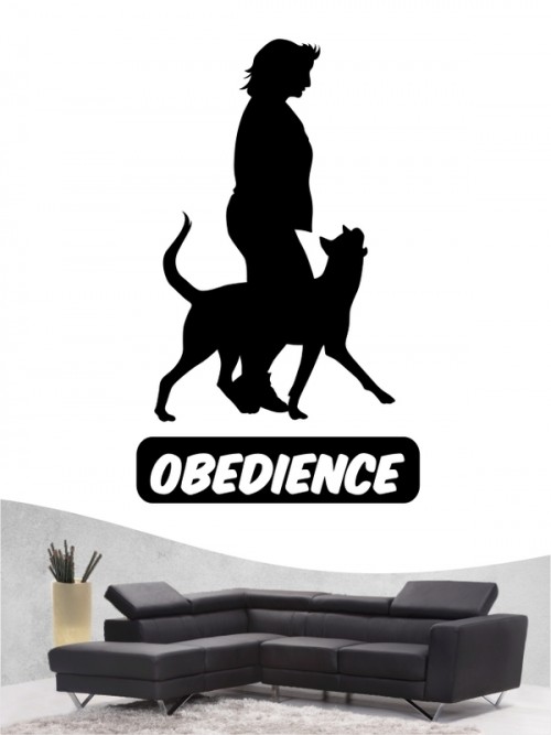 Obedience 3 - Wandtattoo