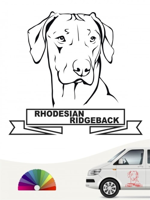Hunde-Autoaufkleber Rhodesian Ridgeback 15  von Anfalas.de