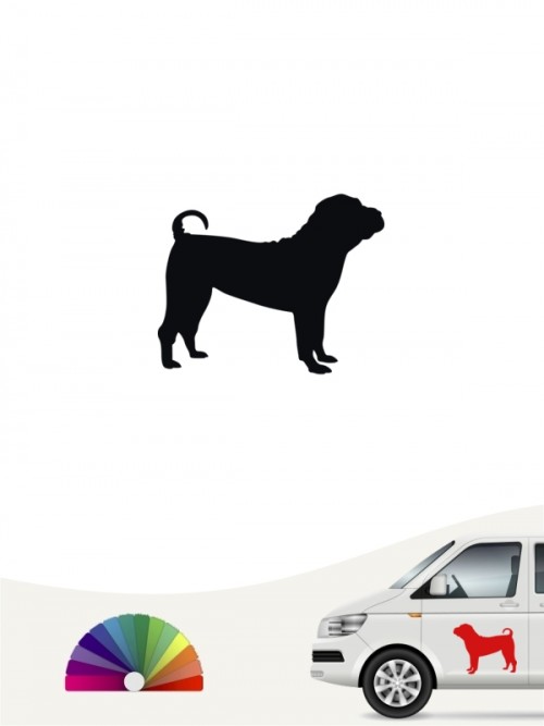 Hunde-Autoaufkleber Shar Pei 1 Mini von Anfalas.de