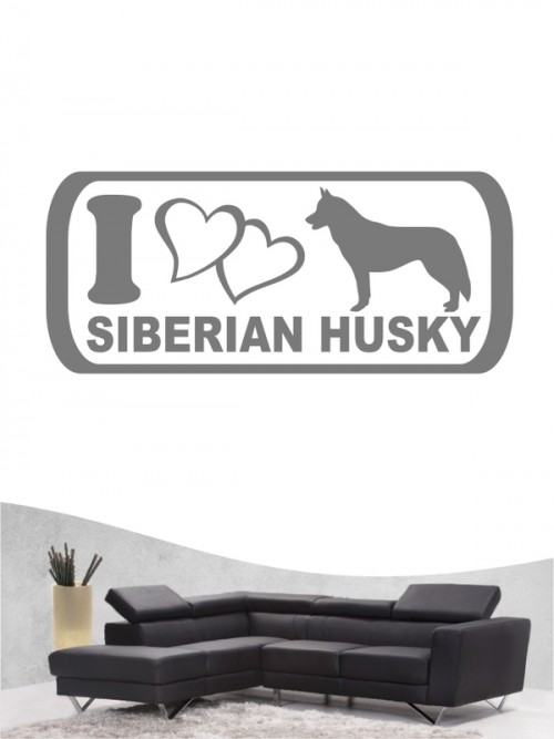 Siberian Husky 6 - Wandtattoo