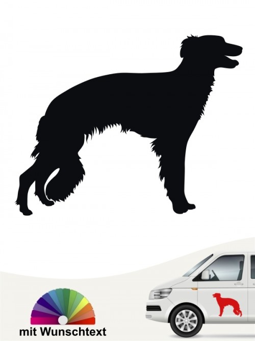 Hunde-Autoaufkleber Silken Windsprite 1 von Anfalas.de
