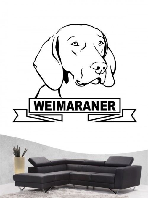 Hunde-Wandtattoo Weimaraner 15 von Anfalas.de