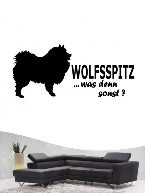 Hunde-Wandtattoo Wolfsspitz 7 von Anfalas.de