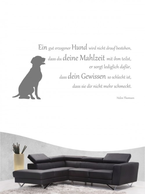 Hunde-Zitat 14 Wandtattoo von Anfalas.de